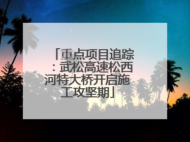 重点项目追踪：武松高速松西河特大桥开启施工攻坚期
