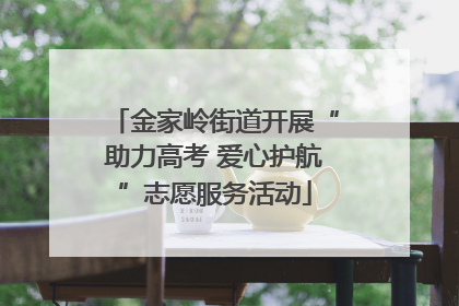 金家岭街道开展“助力高考 爱心护航”志愿服务活动