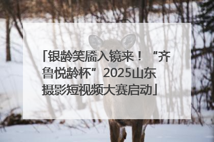 银龄笑靥入镜来！“齐鲁悦龄杯”2025山东摄影短视频大赛启动