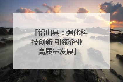 铅山县：强化科技创新 引领企业高质量发展