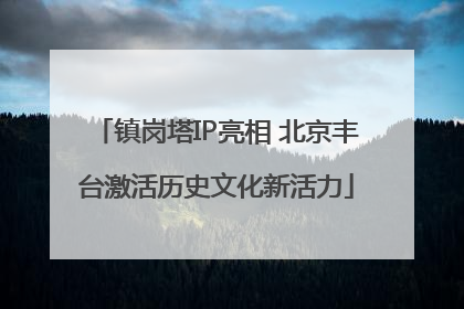 镇岗塔IP亮相 北京丰台激活历史文化新活力
