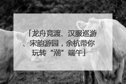 龙舟竞渡、汉服巡游、宋韵游园，余杭带你玩转“潮”端午