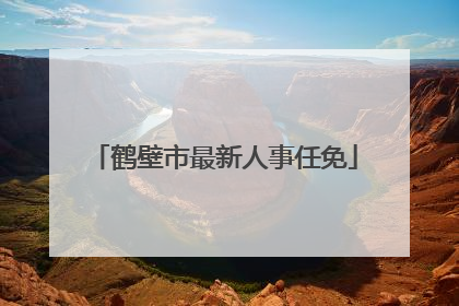 鹤壁市最新人事任免