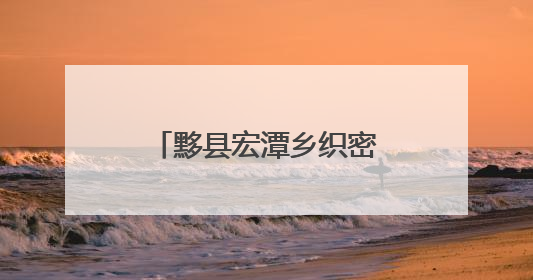黟县宏潭乡织密防汛安全网 打好防汛主动仗