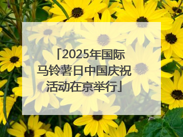 2025年国际马铃薯日中国庆祝活动在京举行